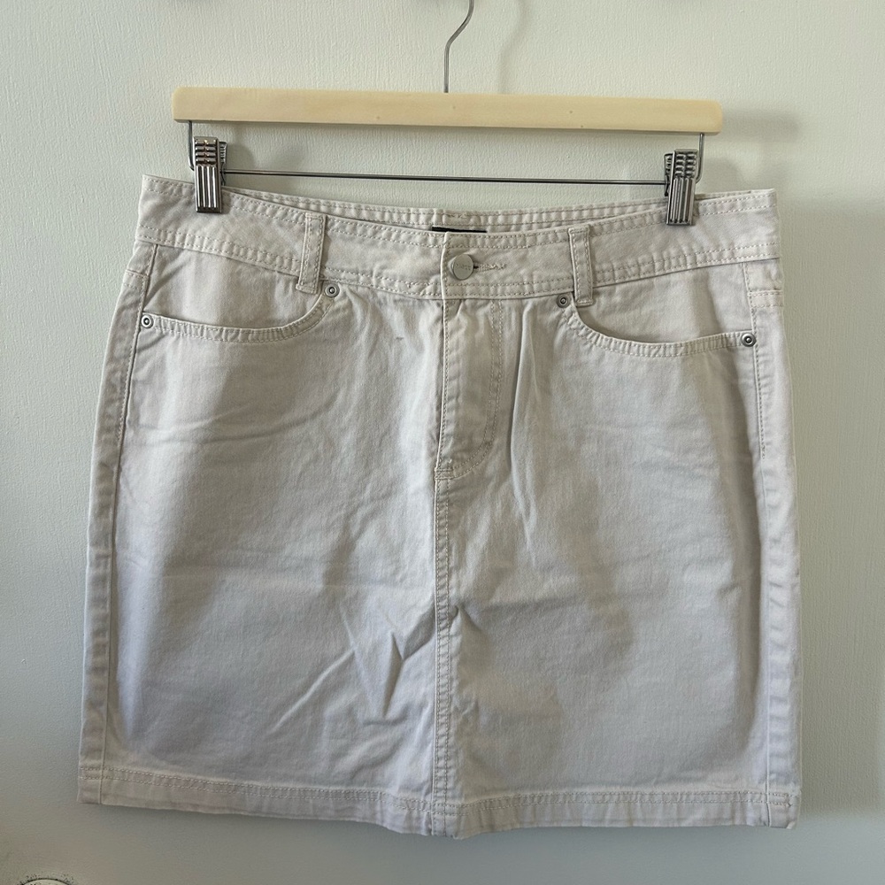 Off white Denim Skirt